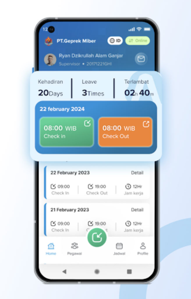 Aplikasi yang menghubungkan device InterActive Fingerprint dengan Software HRIS InterActive InAct