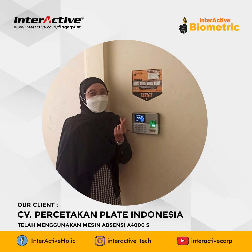 Klien InterActive fingerprint CV. Percetakan Plate Indonesia