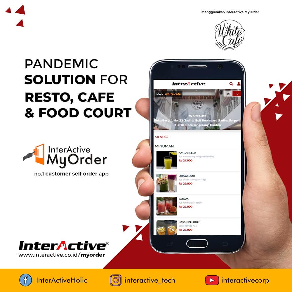 Klien InterActive, myorder,White Cafe, InterActive MyOrder
