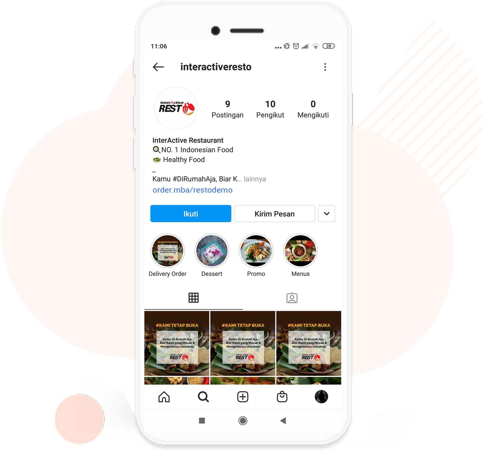 interactive myprofit type pos kasir online order